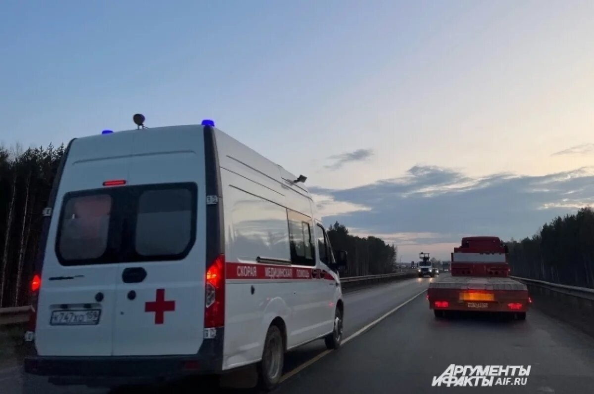    В Пермском крае автомобиль сдавило всмятку при столкновении с фурой