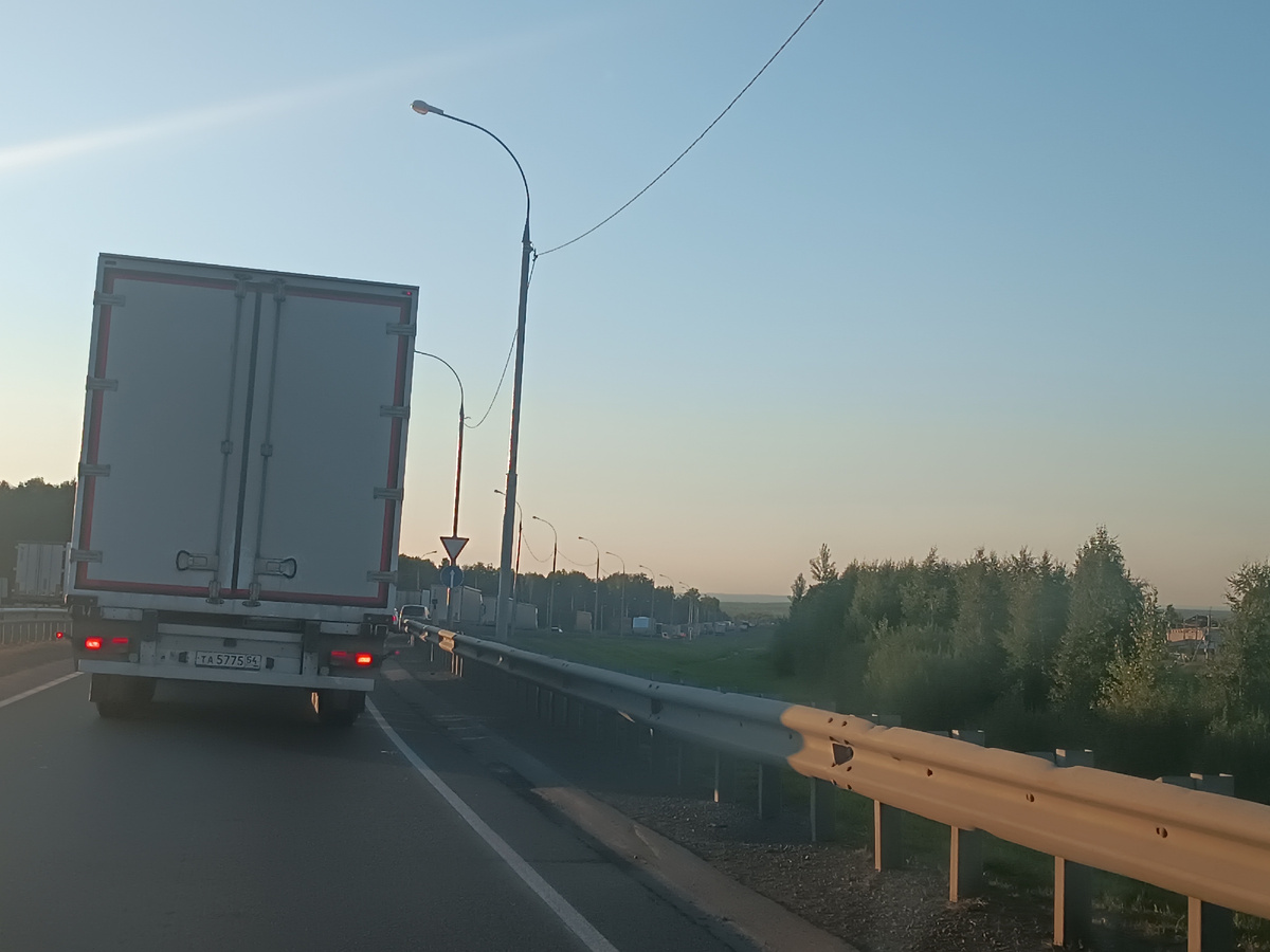 Пробка за городом 