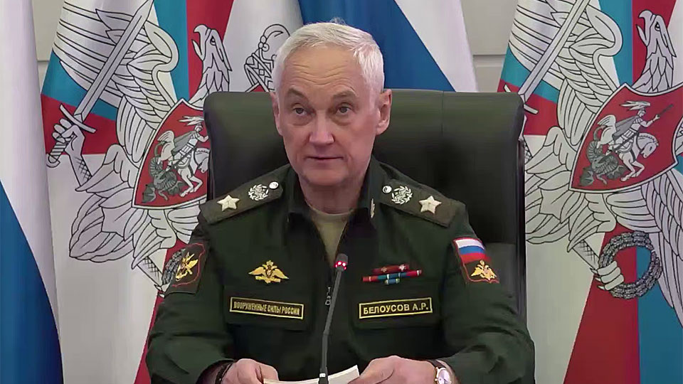    Андрей Белоусов. Кадр из видео Минобороны России