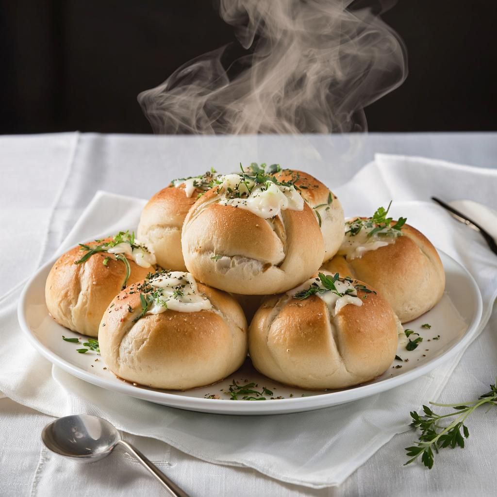 пампушки с чеснойной поливкой