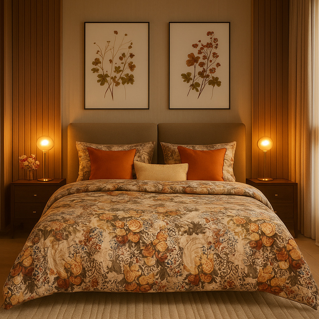 Постельное бельё Redecoro с ретро-принтом создаёт особую атмосферу: изысканный дизайн гармонично сочетается с бархатистой мягкостью сатина🧡

Каждая деталь — про нежность, комфорт и настроение начала осени 🛏✨