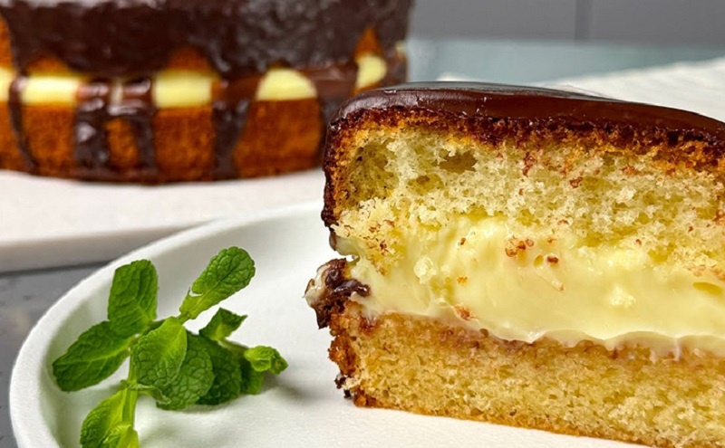 Бостонский кремовый пирог: домашний десерт с секретом внутри