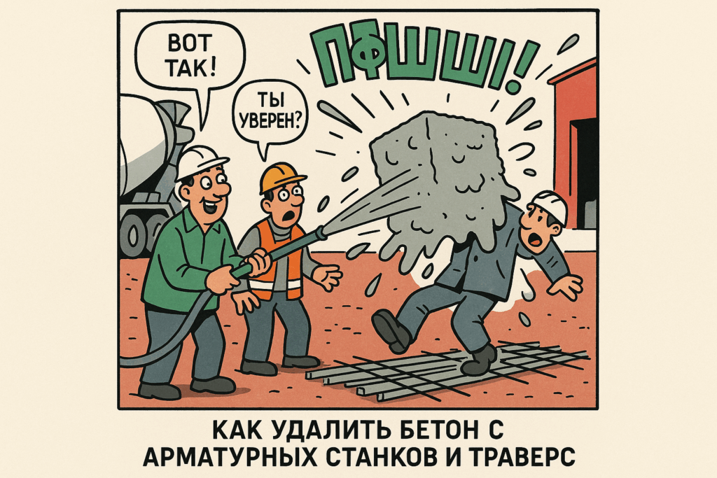    Удаление бетона с арматурных станков — ключевой этап для восстановления металла и продления срока службы оборудования.