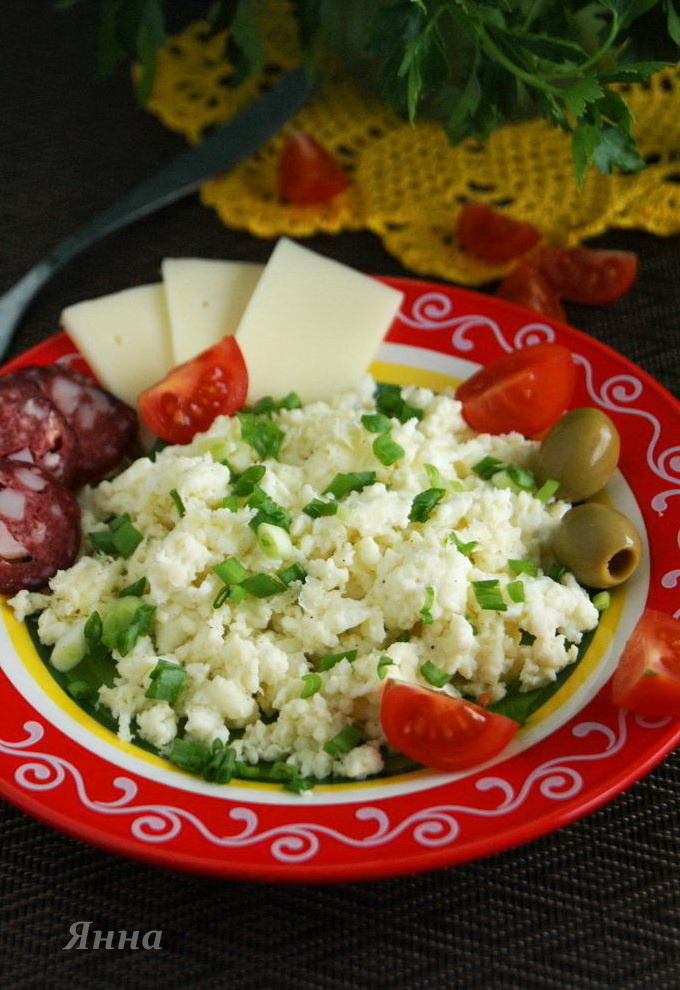 Фото автора. Яичница со сметаной.