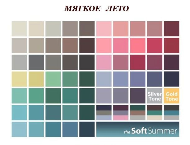 Палитра - теплое лето