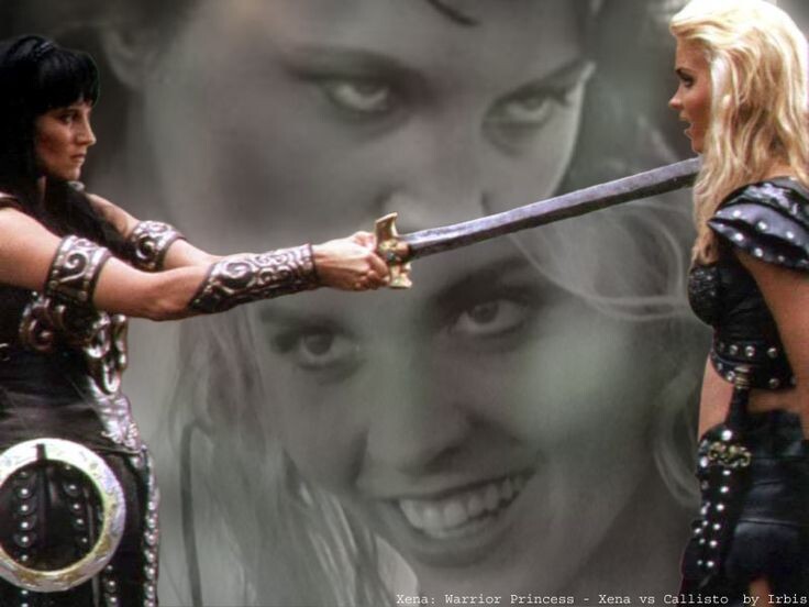 Зена - это я, Каллисто - Настька. Надеюсь, я ее одолею. 