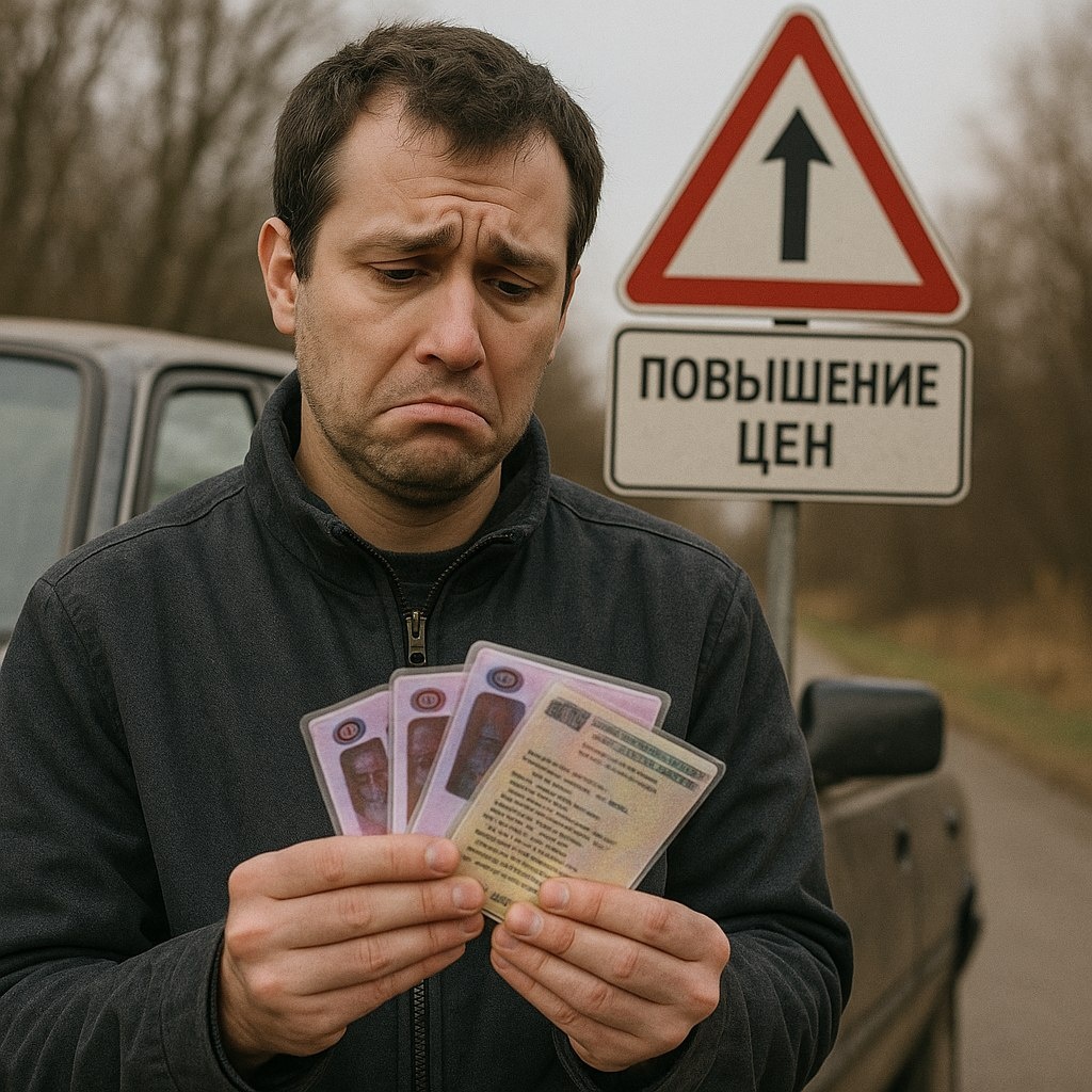 ❗️С 1 сентября госпошлины для автомобилистов увеличатся до 300%.