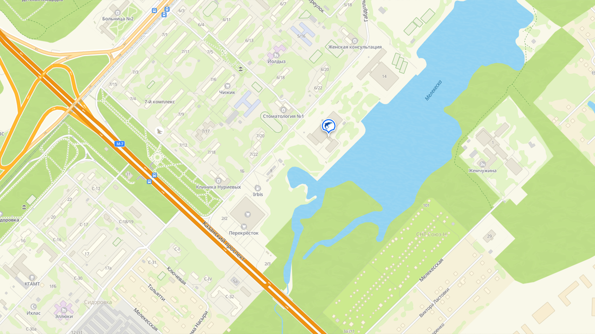 Место обозначено на карте, можно посмотреть, как проехать