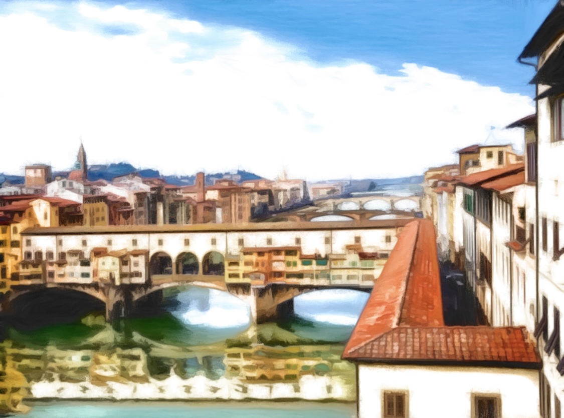 Мост Понте-Веккьо. Зарисовка