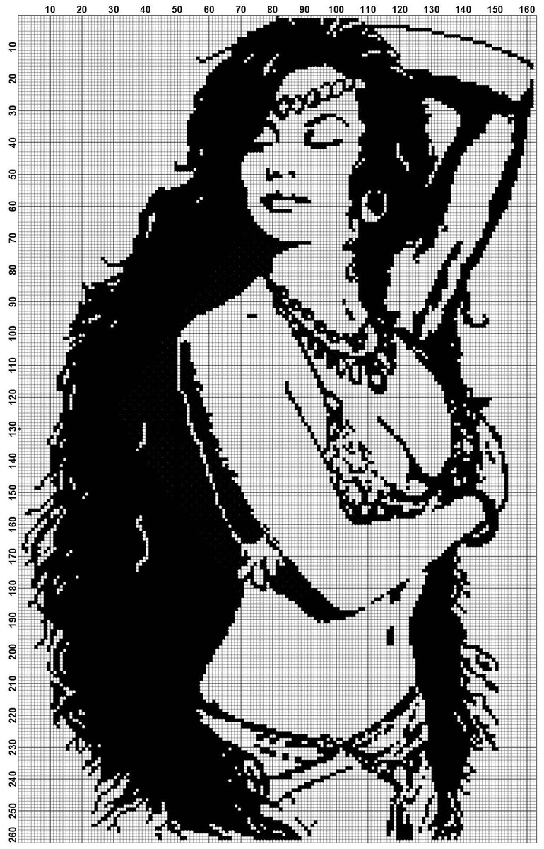 Размер 161 на 258 стежков.