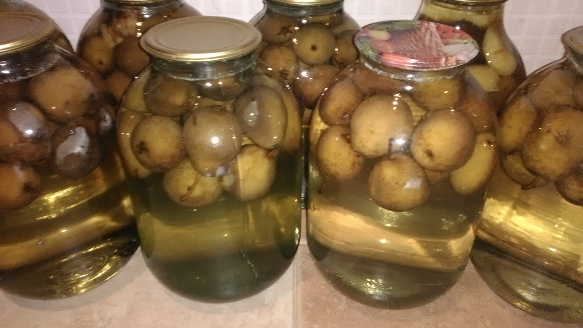 Фото автора. Компот из груши на зиму.