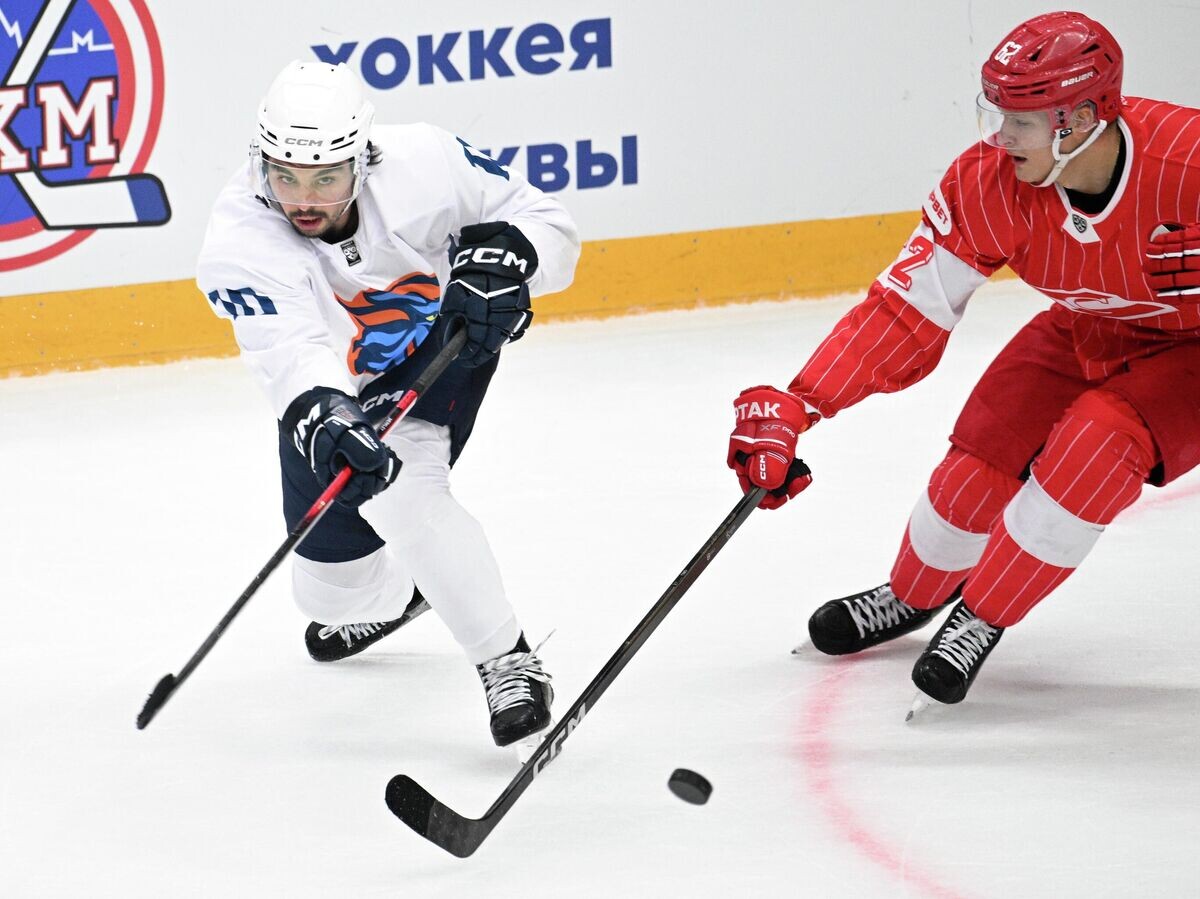    Кубок мэра Москвы по хоккею. "Спартак" (Москва) - "Шанхай Дрэгонс" (Шанхай)© РИА Новости / Алексей Филиппов