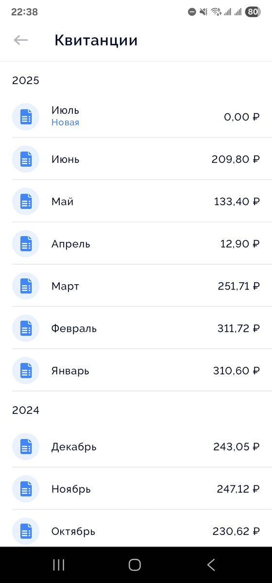 Скриншот моего личного кабинета