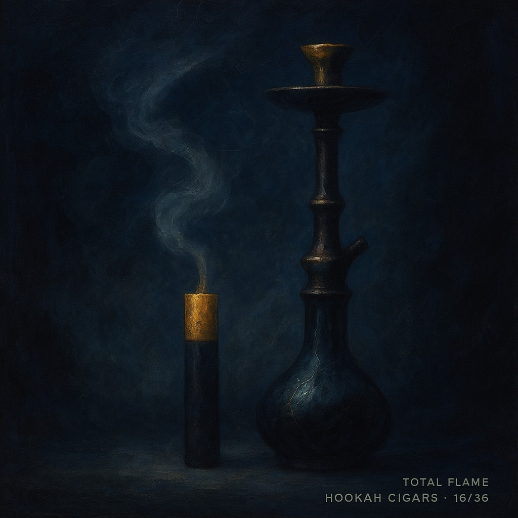Total Flame Hookah Cigars Smoke Art 16/36