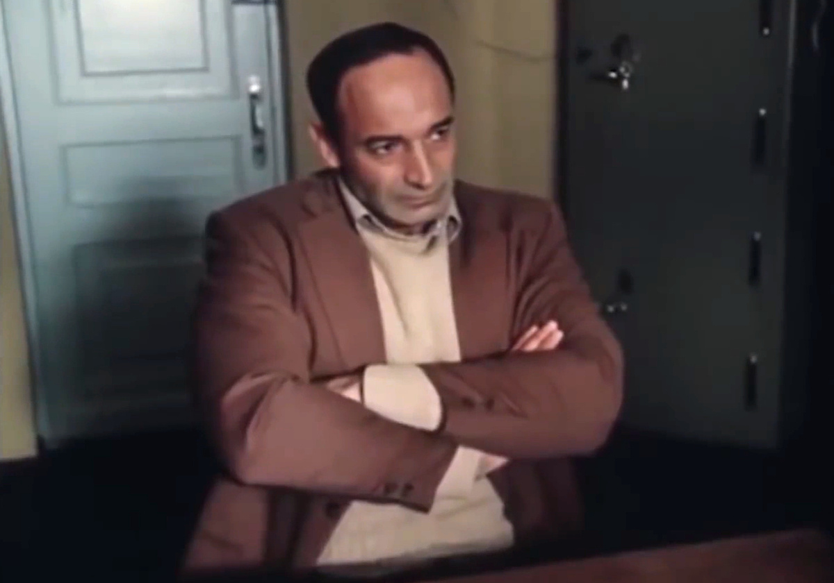 Кадр из кинофильма "Гонки по вертикали", 1982 г., режиссер Александр Муратов, сценаристы Аркадий Вайнер, Георгий Вайнер, композитор Евгений Дога (скриншот)