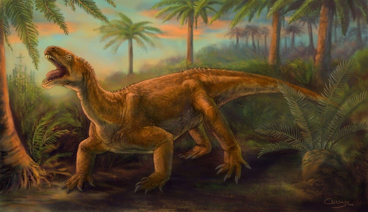 Азендозавр в естественной среде, арт.