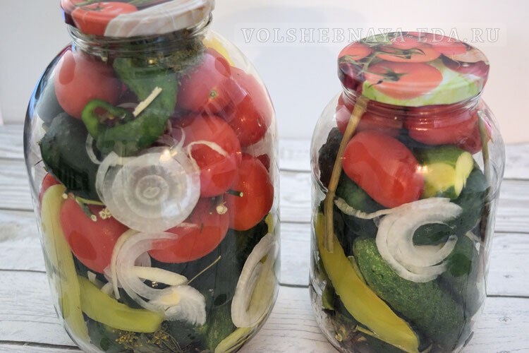 Ассорти из маринованных овощей на зиму