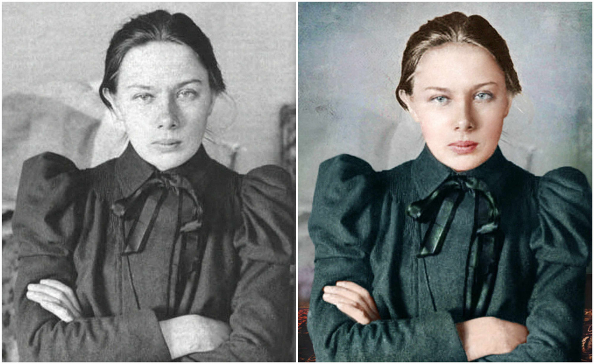 Надежда Крупская в молодости отличалась красотой и решительностью взгляда