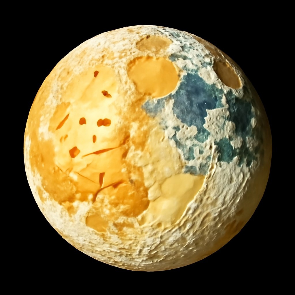 Истинное изображение Луны. Фото автора в телескоп автора через фильтр автора.