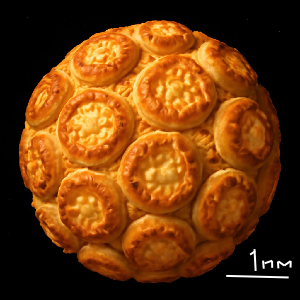 Частица лунно-сырной пыли. Снимок сделан детектором вторичных нижних кварков на фермионоскопе им. Иона Тихого