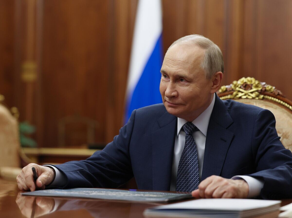    Президент Владимир Путин встретился с главой Сбербанка Германом Грефом© POOL