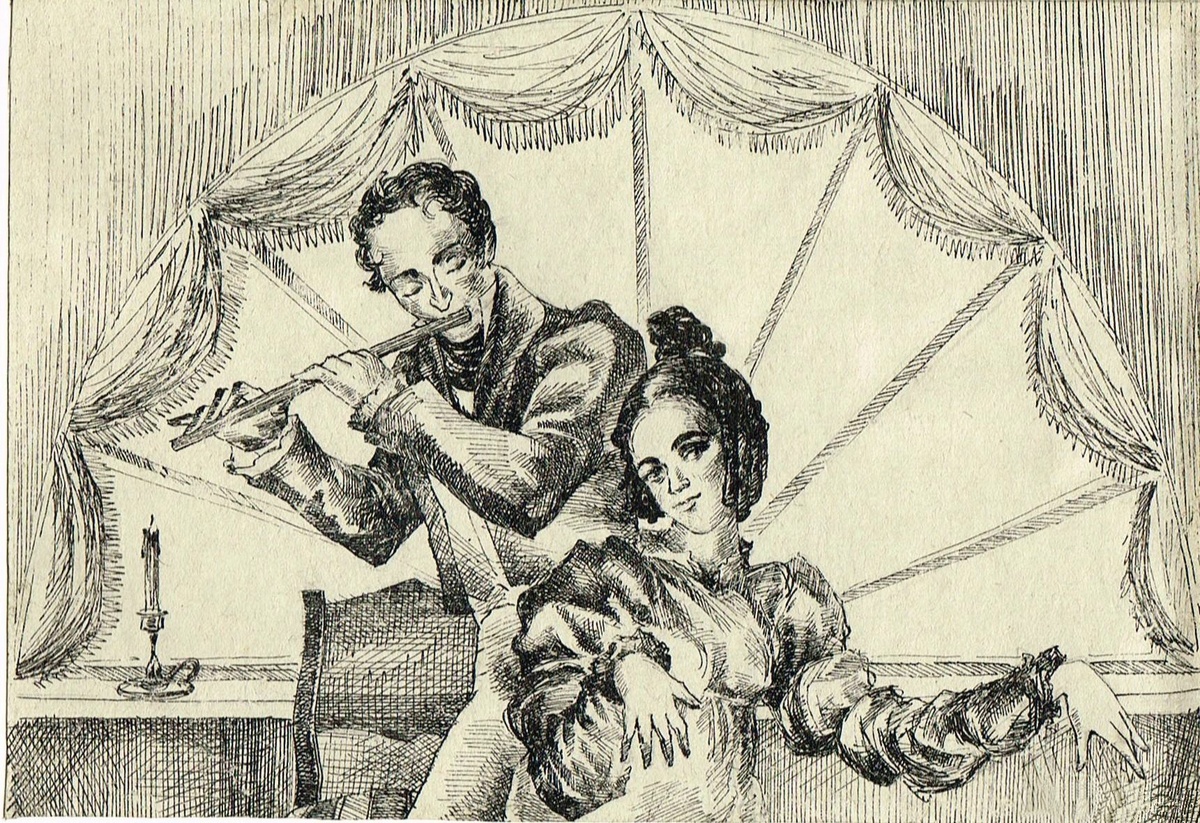 Художник Дмитрий Карданов. Молчалин и Софья