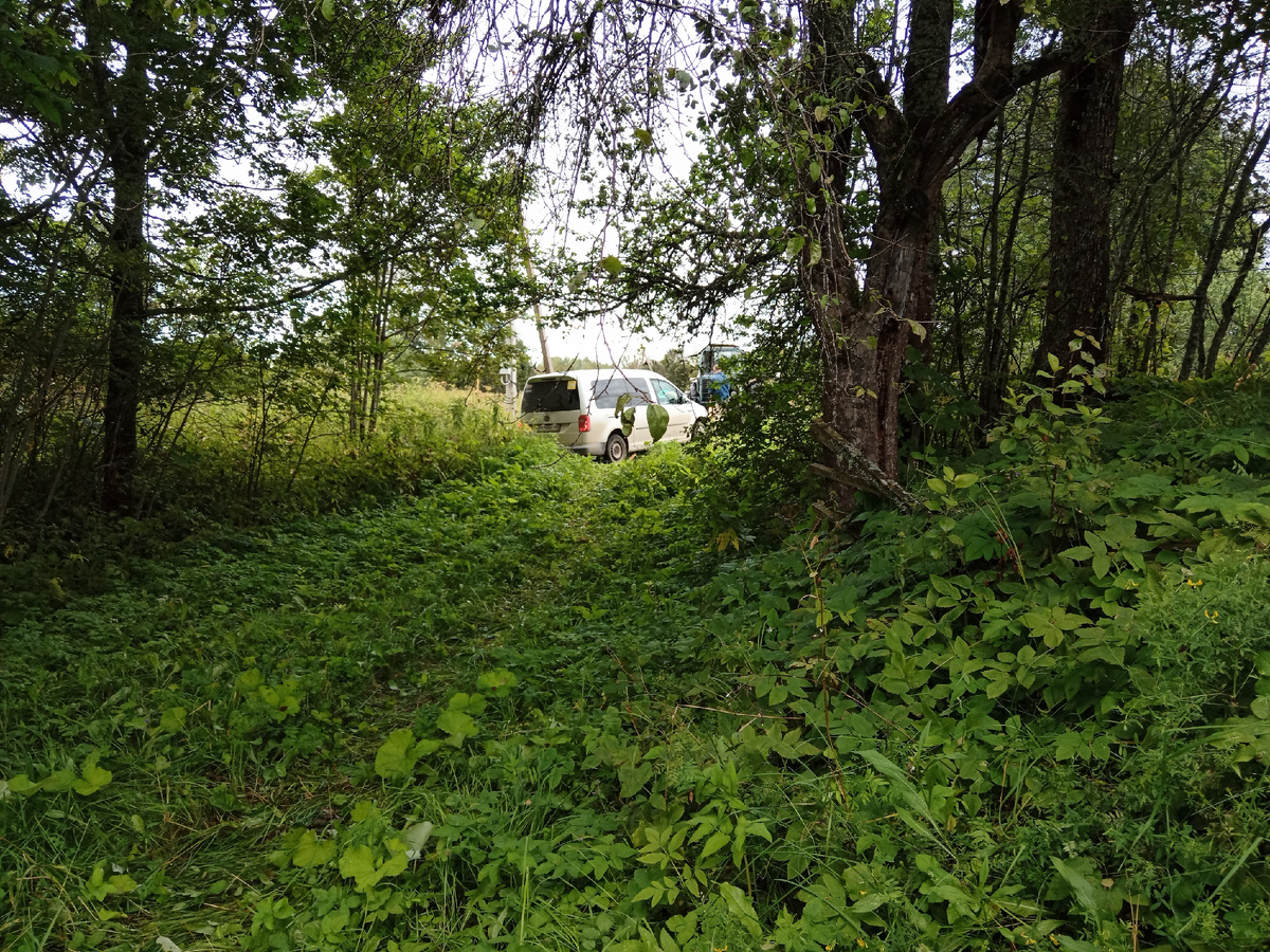 До крыльца домика так и не доехали