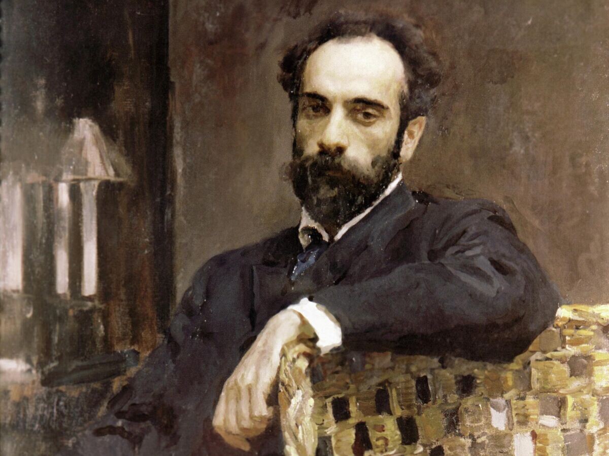    Репродукция картины художника Валентина Серова "Портрет художника И. И . Левитана" из собрания Государственного Русского музея© РИА Новости