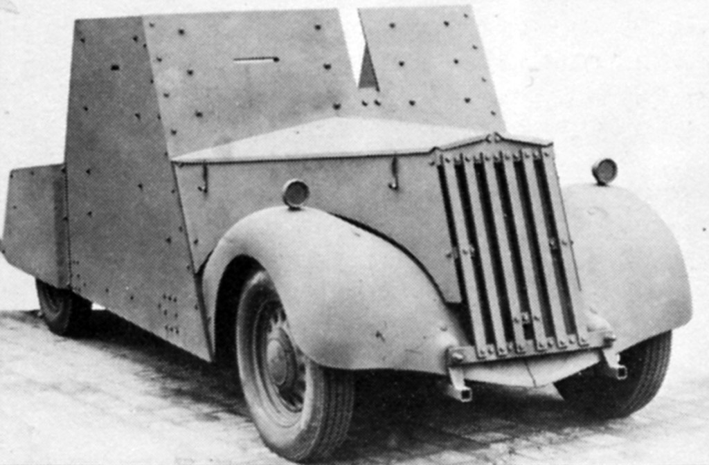Beaverette Light Reconnaissance Car Mk.I, заводской снимок.