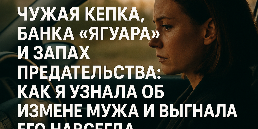 Чужая кепка, банка "Ягуара" и запах предательства: как я узнала об измене мужа и выгнала его навсегда
