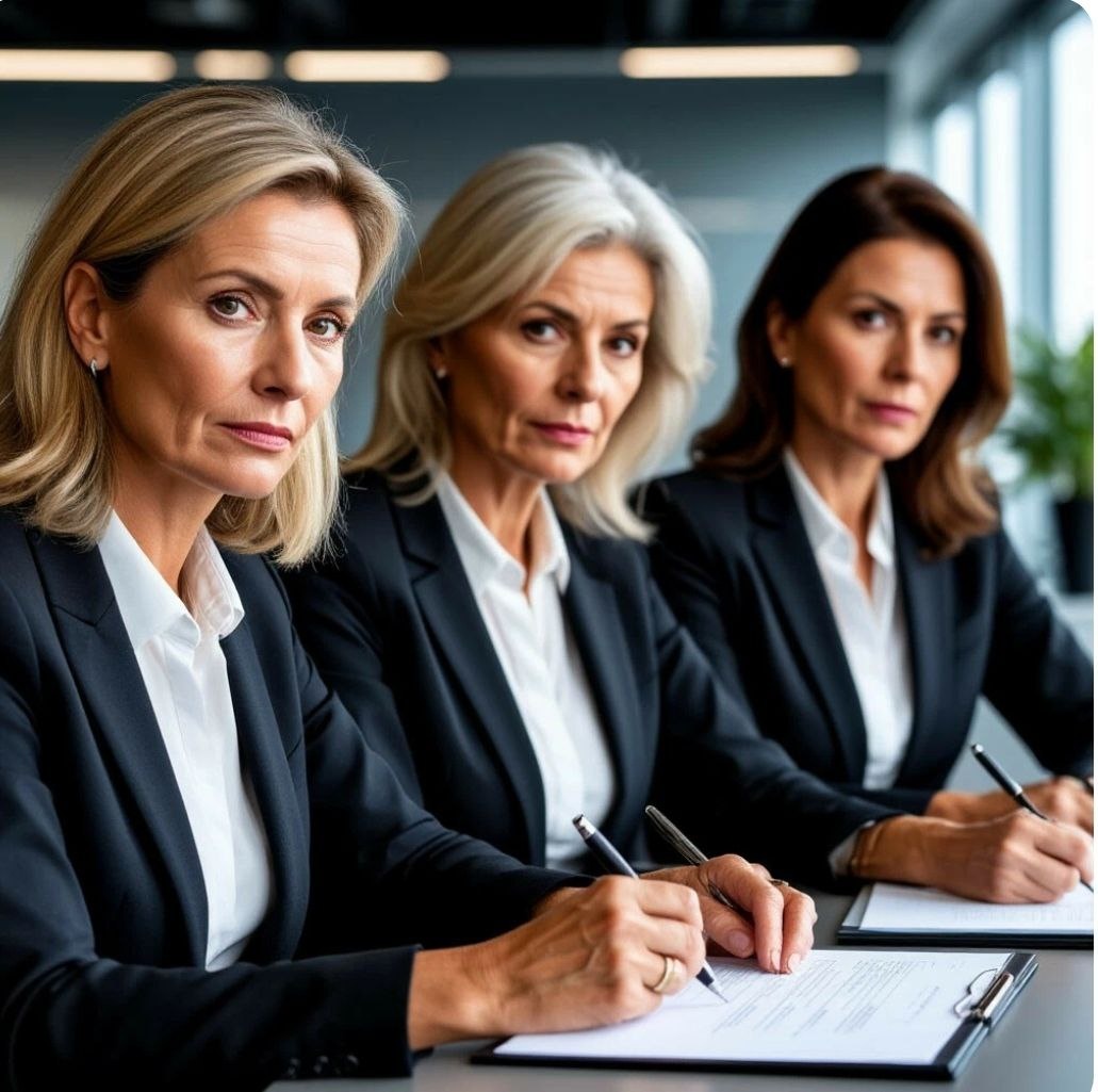 Дамы даже не удосужились по-деловому одеться. 