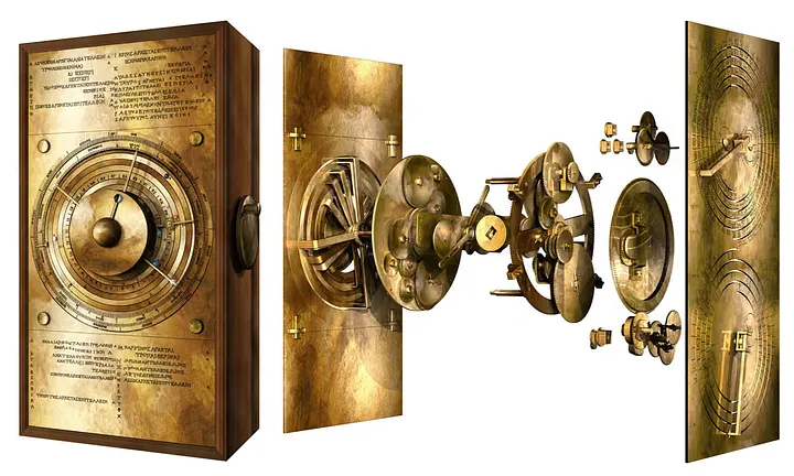 Компьютерная модель того, как мог работать механизм из Антикитера