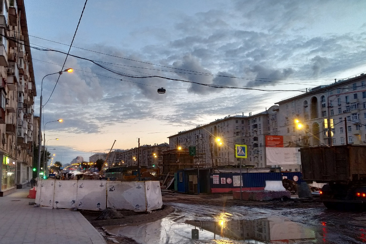 Строительство ст. "Вавиловская" в августе 2025 года, фото автора
