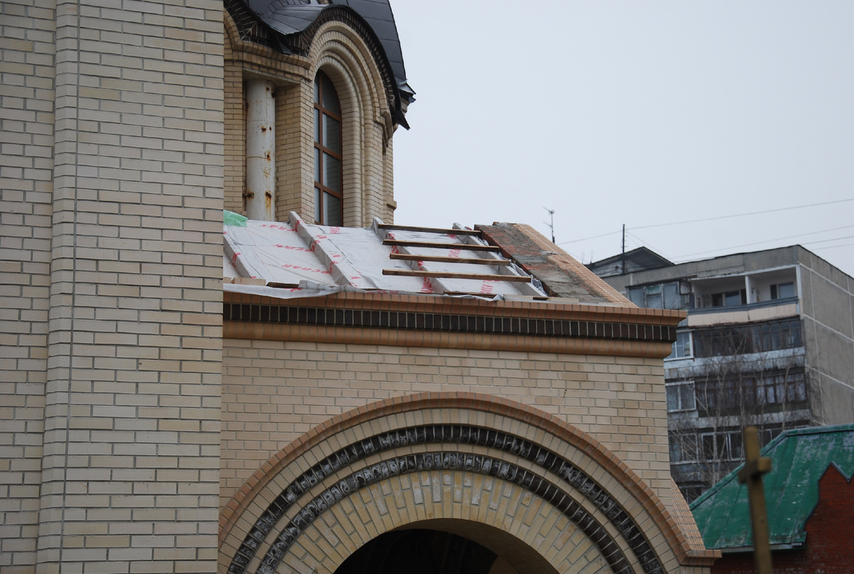 Кровля на юго-западном крыльце