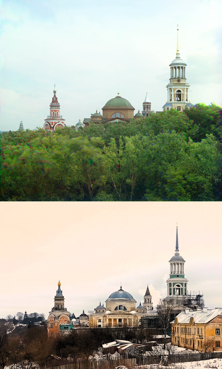 Две фотографии с разницей в 110+ лет. 