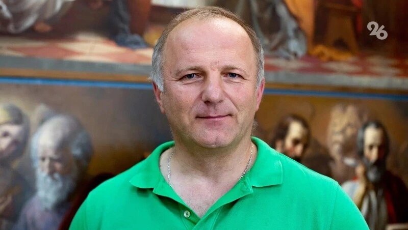    Руководитель ставропольской художественной иконописной мастерской Вячеслав Пахомов Фото: Артём Хорошилов / / ИА «Победа26»