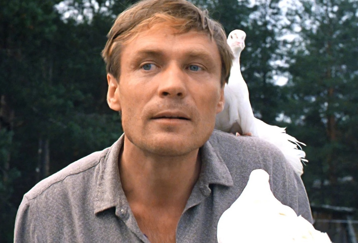 Кадр из фильма «Любовь и голуби» (1984). Скриншот.