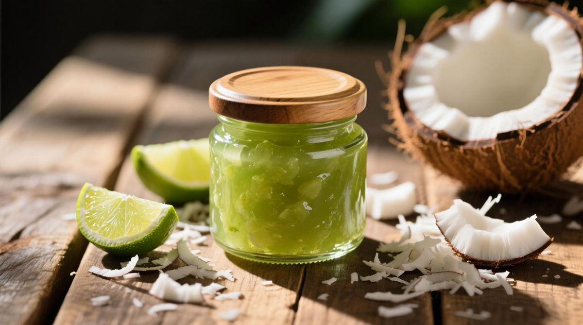 Лаймовый джем с кокосом