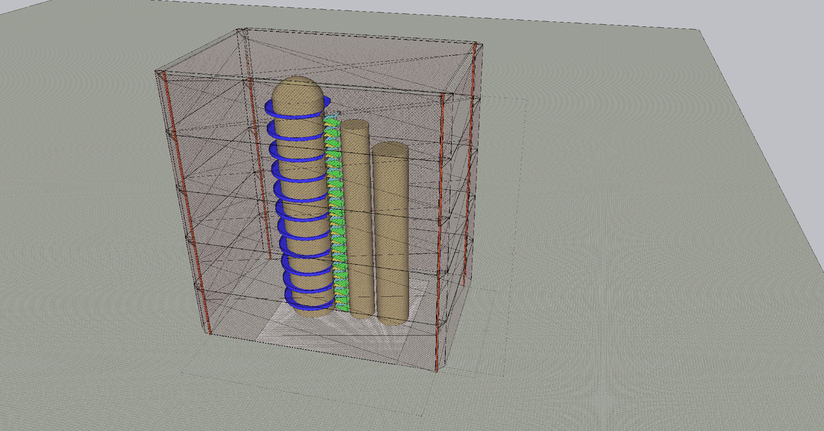 Высотная конструкция по защите колонн на высоте до 200 метров. "Стальной купол".
