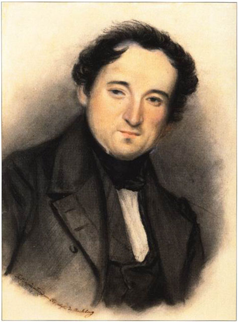 Федор Иванович Тютчев. Портрет 1838 года.