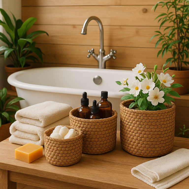    Преобразите дачную ванну: уникальные идеи для корзинок-органайзеров из ротанга, которые делают уют уютнее! Loza