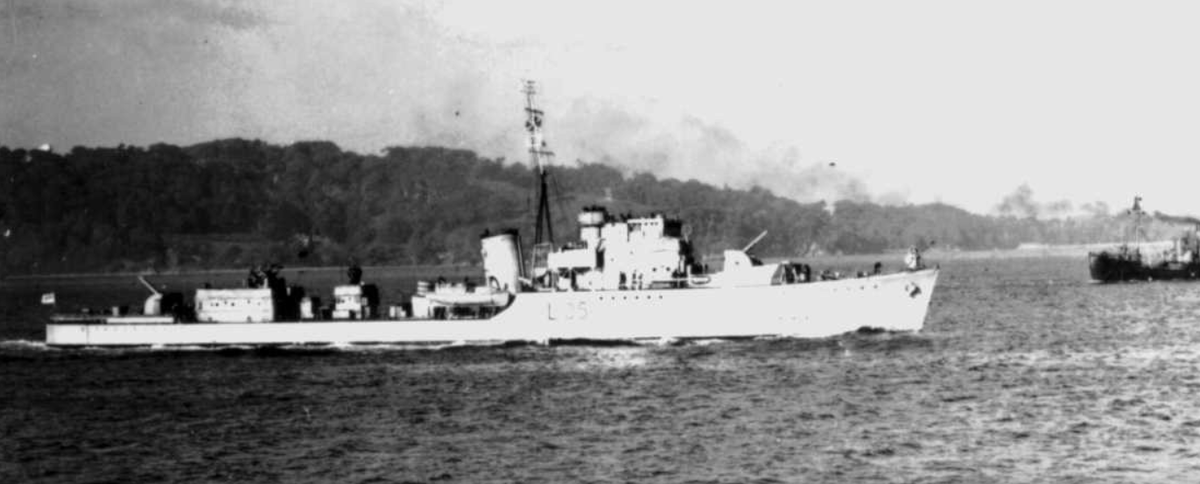 Эскортный миноносец "Этерстоун" (тип "Хант"), 1943 год