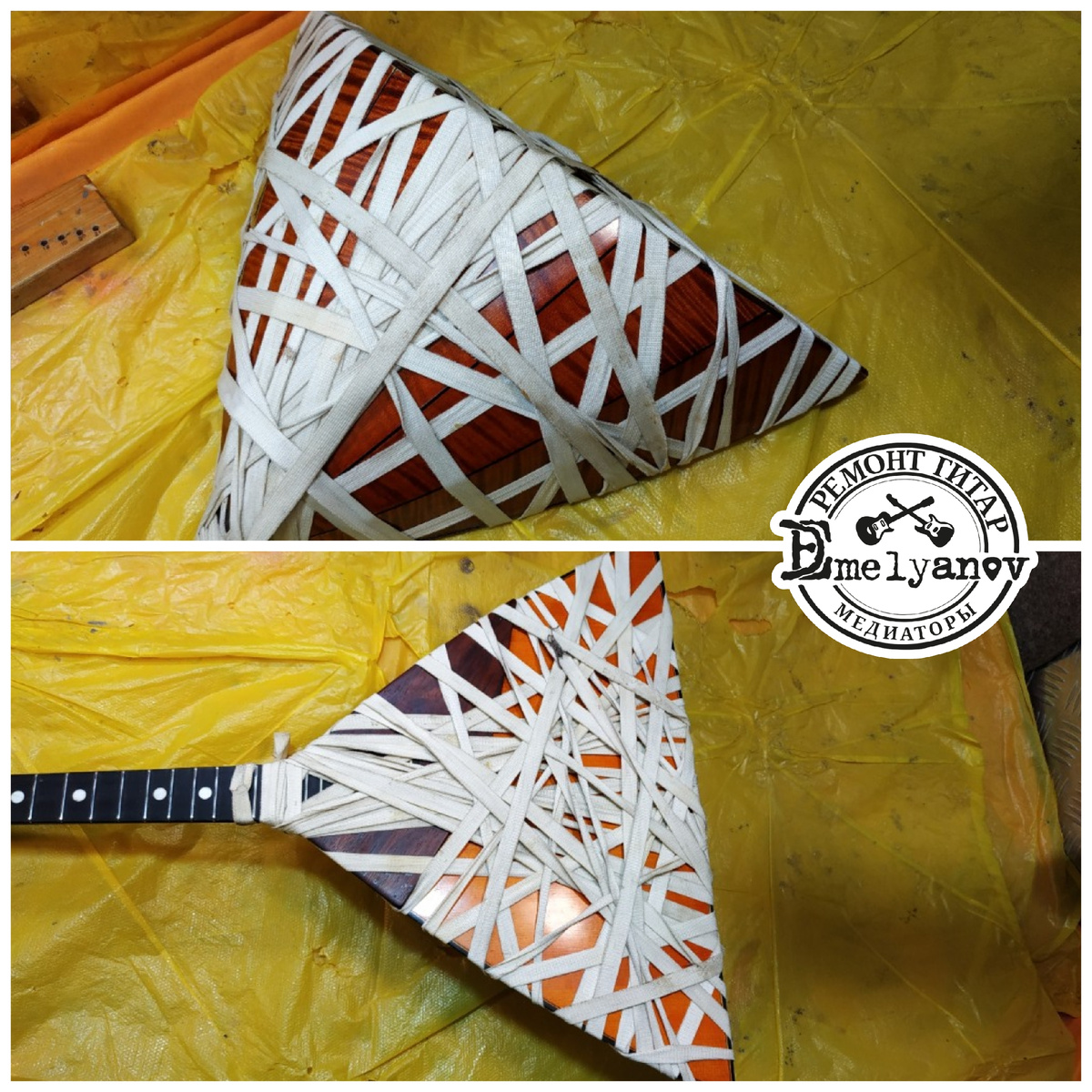 Ремонт балалайки DEmelyanov 