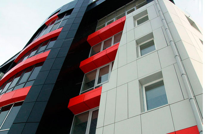 Вентилируемый фасад из панелей 