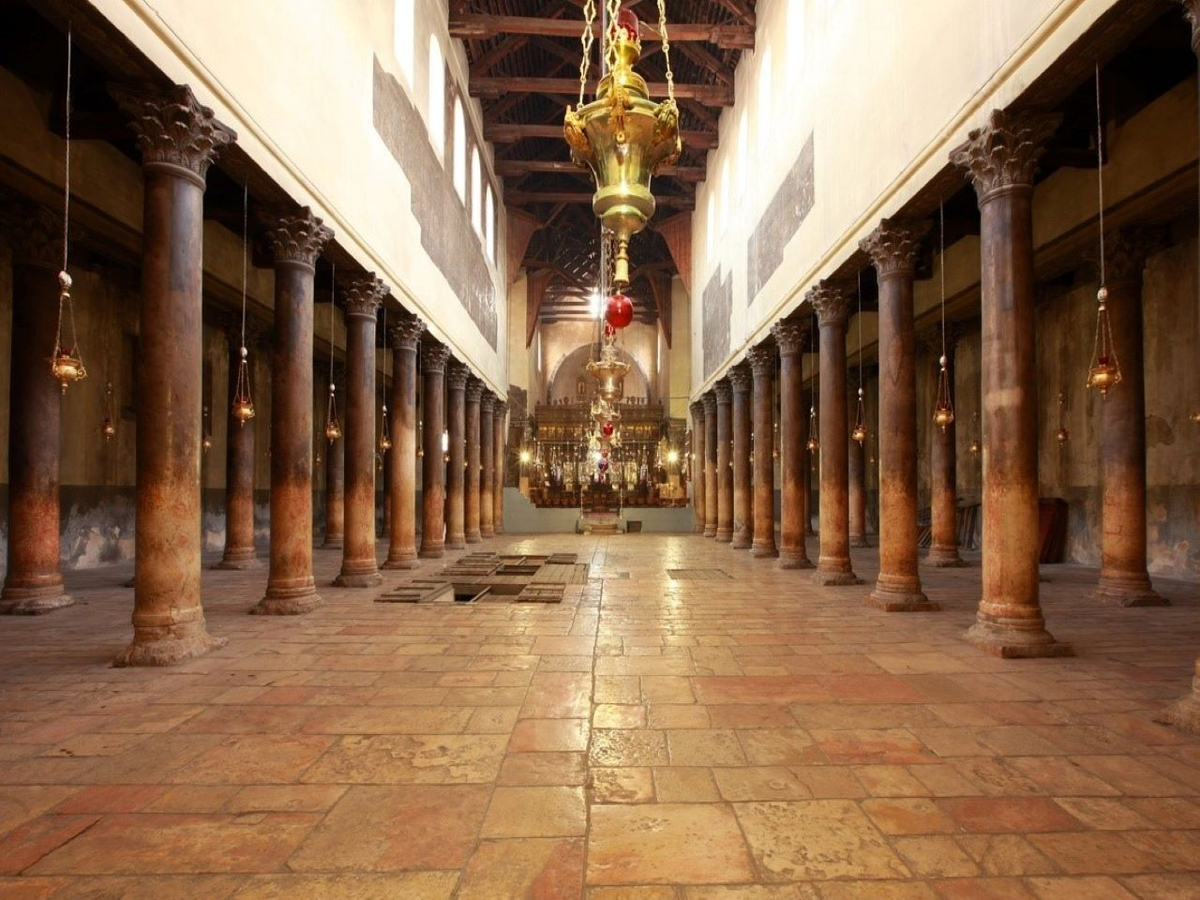 Базилика Рождества Христова в Вифлееме. Фото внутри Базилики