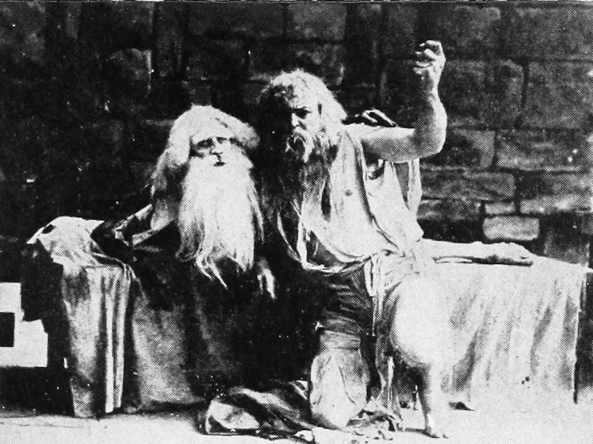 Кадр из киноленты «Граф Монте-Кристо» 1908 года.