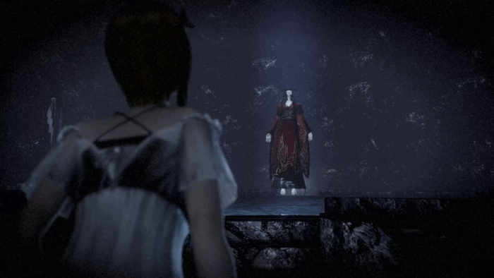 Gif картинка "Мисаки встречает призрака из прошлого (Сакую)"