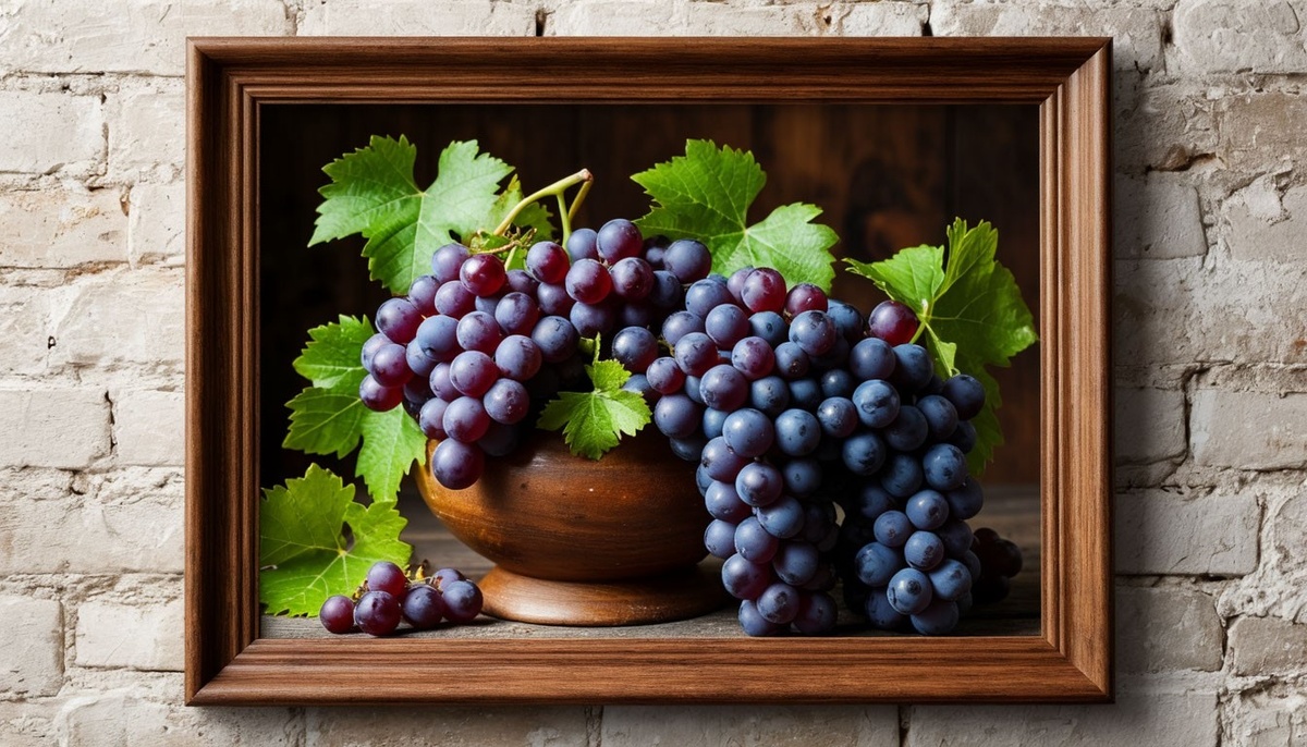 Картина с виноградом — пожелание богатства и изобилия
