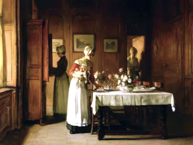 Прислуга в богатом доме