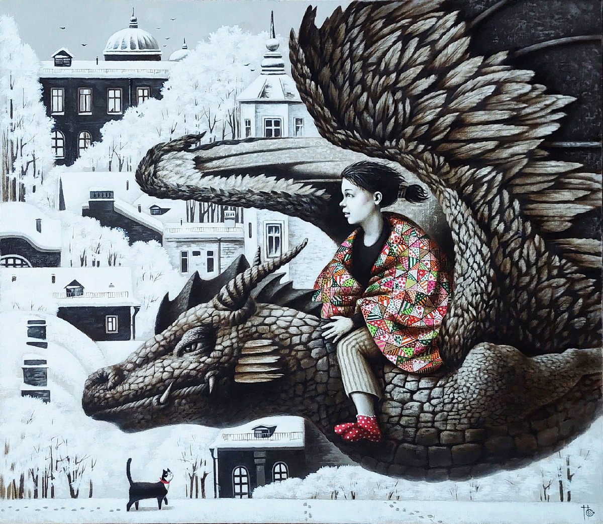 © Ольга Петрова. Сквозь сон. Холст, масло. 65 х 75см. 